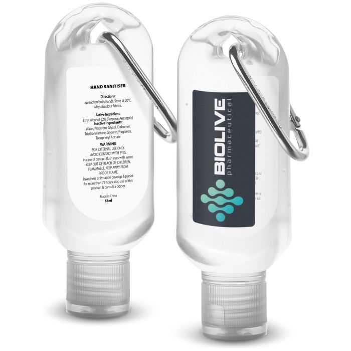 Carabiner Hand Sanitiser 55ml