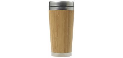 Bamboo and stainless steel travel cup Sabine