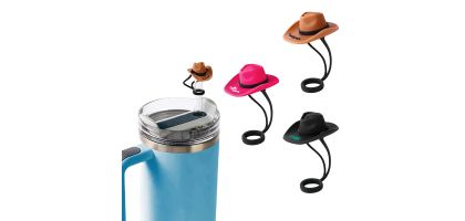 Brim Hat Silicone Straw Cover