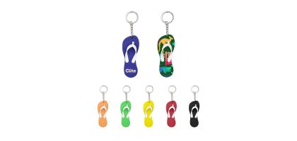 Thongs Shape EVA Keychain