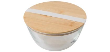 Glass salad bowl Isabeau