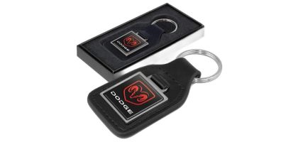 Baron Square Leather Key Ring
