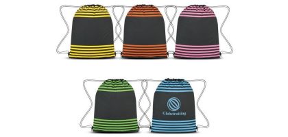 Striped Drawstring Sports Pack