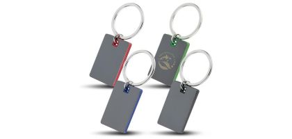 Colour Block Mirrored Key Tag