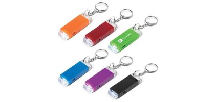 Crystal Block LED Key Chain
