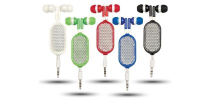 Retractable Reflective Earbuds