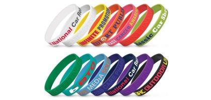 Silicone Wrist Band - Embossed