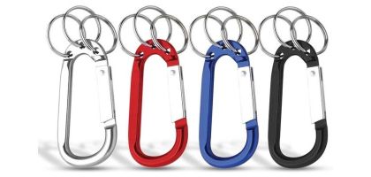 8mm Carabiner With Triple Split Ring