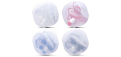 Wireless Earbuds In Frosted Travel Case