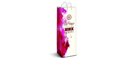 Laminated Paper Wine Bag - Full Colour