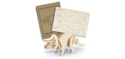 BRANDCRAFT Triceratops Wooden Model