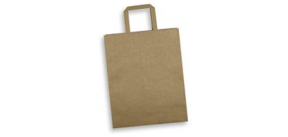 Large Flat Handle Paper Bag Portrait