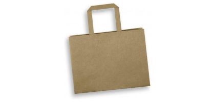 Medium Flat Handle Paper Bag Landscape