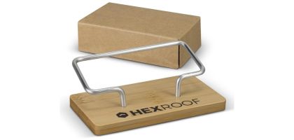 Bamboo Business Card Stand