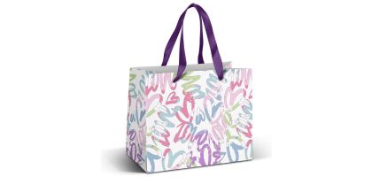 Medium Ribbon Handle Paper Bag - Full Colour