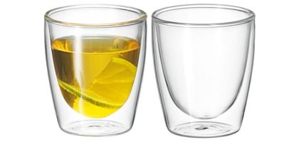 Caffé Twin Wall Glass 150ml Set of 2  AVANTI