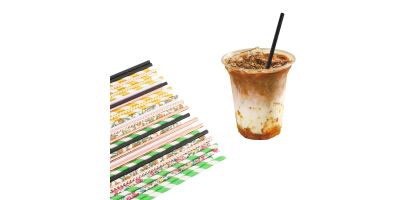 Custom Disposable 3-ply Straight Drinking Paper Straw
