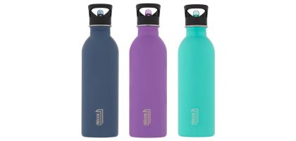 Snap n Seal Straw Cap Stainless Steel Bottle 1L