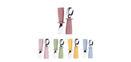 Silicone Stainless Steel Kids Cutlery