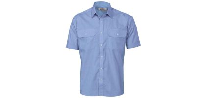 Polyester Cotton Work Shirt - Short Sleeve