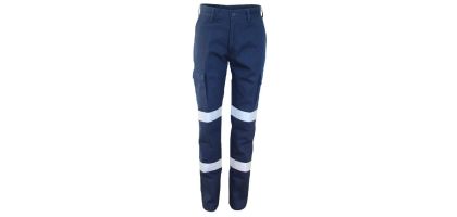 Ladies Double Hoops Taped Cargo Pants
