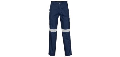 Middle Weight Cotton Double Angled Cargo Pants With CRS Reflective Tape