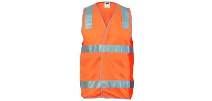 Day/Night Safety Vest with Hoop & Shoulder Generic R/Tape