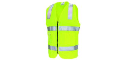 Day/Night Side Panel Safety Vest with Generic R/Tape