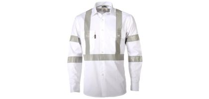 Night Worker White Shirt With CSR R/Tape