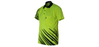 Hivis Sublimated Stripe Polo