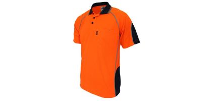 Hi-Vis Semicircle-piping Polo