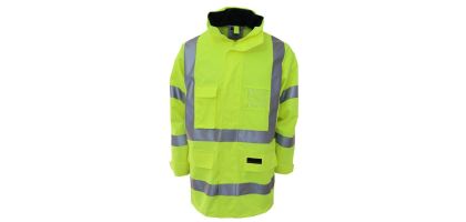 HiVis Breathable Rain Jacket Biomotion tape