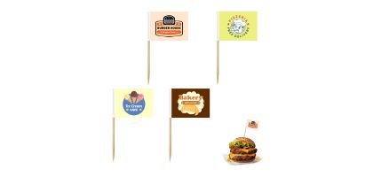 Pack of 100 Labeling Coated Paper Flags
