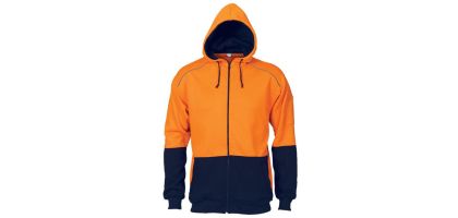 HiVis Contrast Piping Fleecy Hoodie