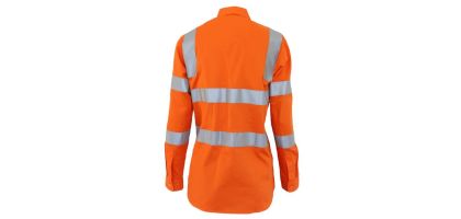 Ladies Hivis L/W Cotton VIC Rail Shirt