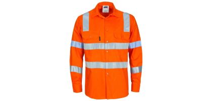 Hivis L/W Cotton VIC Rail Shirt