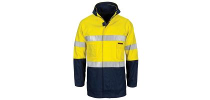 HiVis "4 IN 1" Cotton Drill Jacket with Generic R/Tape
