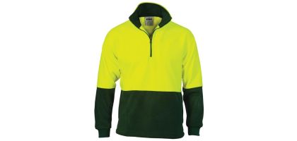 HiVis Two Tone 1/2 Zip Polar Fleece