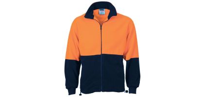 HiVis Two Tone Full Zip Polar Fleece