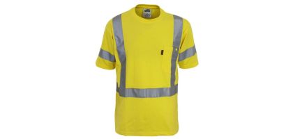 Hi-Vis Cotton Taped Tee Short Sleeve