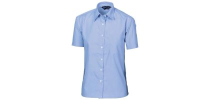Ladies Regular Collar, Side Splits, Single Pocket - Short Sleeve