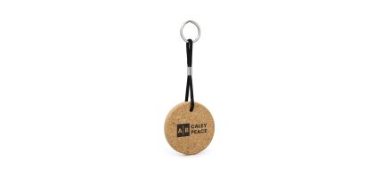Round Cork Keyring