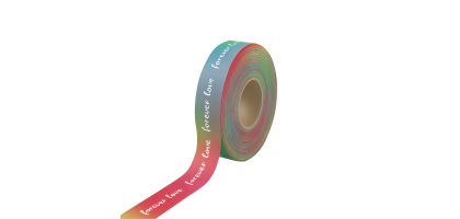 19mm Rainbow Satin Polyester Ribbon