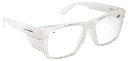 Safety Glasses Frontside Clear Lens With Clear Frame