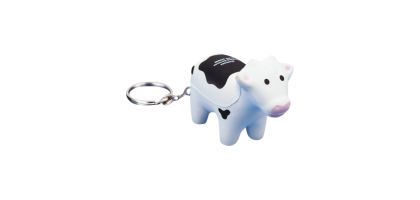 Keyring with Cow Stress Reliever