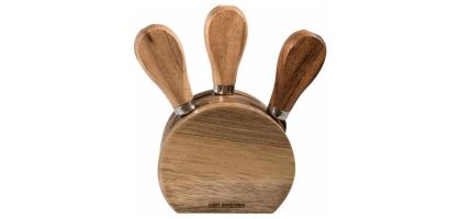 4 Piece Cheese Knife Block Set