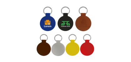 Classic PU Leather Keyring
