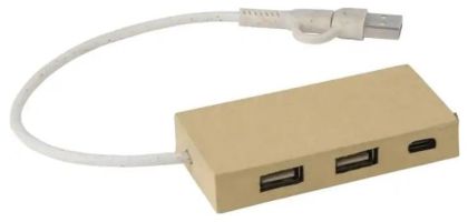 Aluminium And Recycled Paper USB hub Paulo
