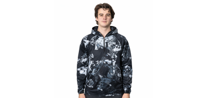 Men's Polyester Sublimated 1/4 Zip Fishing Hoodie
