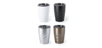 Diamond Cut Insulated Travel Mug